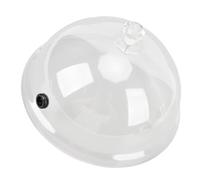 Cuifati Cloche à Fumer Transparente, Couvercle en Dôme pour Cocktails, Boissons Alimentaires, Accessoire d'infuseur à Fumer en Plastique avec Port en Caoutchouc pour Assiettes, Bols, Verres, (Moyen)