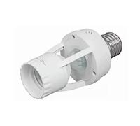 Cuifati Douille de Capteur E27 Activée par le Mouvement, Distance de Détection de 6 M, Temps de Retard Réglable de 10 à 300 S, Adaptateur de Support d'ampoule Infrarouge Automatique pour Armoire de