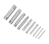 Cuifati Ensemble d'Extracteur de Taraud à Tête Cassée en Acier pour Vis Dénudées, Extracteur de Taraud à Vis en Acier Rapide pour Boulons Cassés Rouillés, Kit d'Extracteur de Industriel pour
