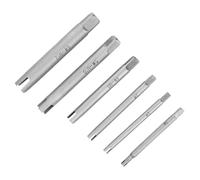 Cuifati Ensemble d'Extracteur de Taraud à Tête Cassée en Acier pour Vis Dénudées, Extracteur de Taraud à Vis en Acier Rapide pour Boulons Cassés Rouillés, Kit d'Extracteur de Industriel pour (6