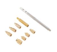 Cuifati Kit d'Inserts Moletés en Laiton M2 M3 M4 M5 M6 M8 pour Fer à Souder, Compatible avec T65 SH72 SH73, Pièces Imprimées en 3D, Inserts Filetés, Ensemble de 7 Pièces