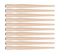 Cuifati Lot de 10 Porte-stylos en Bois de Santal avec Poignée Confortable, Porte-stylos en Bois Lisse pour Peinture Artistique, Calligraphie Anglaise, Ensemble de Ergonomiques en (Couleur du