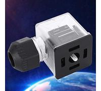 Cuifati Lot de 5 Prises DC 24 V étanches à la Poussière Transparentes avec Indicateur Lumineux pour Connecteur de Bobine d'électrovanne, Câblage à Sertir à Vis IP67 (24V)