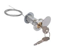 Cuifati Serrure de Porte de Garage d'urgence avec Fil d'acier et 2 Clés - Kit de Déverrouillage 'urgence Universel pour Volet Roulant pour Portes de Garage, Serrure à Cylindre n Alliage de