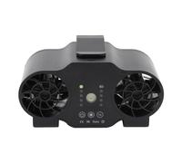 Cuifati Ventilateur Portable à Pince de Taille Rechargeable à 4 Vitesses avec Lanière, Ventilateur de Collier Personnel Portable à Suspendre avec Affichage Numérique, de Ceinture USB pour le