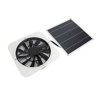 Cuifati Ventilateur Solaire 10W avec Panneau, Extracteur D'air étanche | Ventilateur solaire pour poulailler, hangar, grange, grenier, niche, serre, sans stockage d\'énergie
