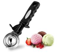 Cuillère à biscuits de 3,5 cuillères à soupe, cuillère à glace avec gâchette, cuillère à boules de pâte à biscuits de 55 mm