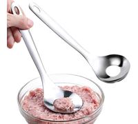 Cuillère à boulettes de viande portionneuse manuelle en acier inoxydable | Façonneuse à Boulettes pour pâte de crevettes, maison, chef, cuisson, pâtisserie, bar, dîner,