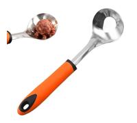 Cuillère à boulettes de viande rapide et ergonomique avec manche long | Pelle à boulettes de viande en acier inoxydable pour la maison, les fêtes, la purée de pommes de terre, la cuisine