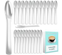 Cuillere a Cafe 24 pieces Acier Inox Design | Petite Cuillère à Café pour Espresso, Moka, Maison, Café, Bar et Restauration