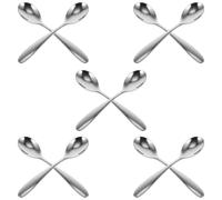 Cuillère à Café Mini Créative en Acier Inoxydable, 20 Pièces | Finition Polie, Bords sans Bavure, pour Dessert, Thé, Espresso et Usage Quotidien, Couleur Argenté