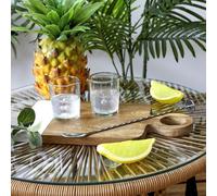 Cuillère à cocktail - cook concept - torsadée - inoxydable - argent