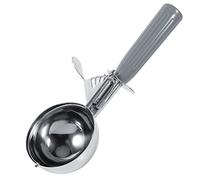 Cuillère à Crème Glacée Acier Inoxydable, Levier de Démoulage, Poignée Plastique Antidérapante, Diamètre 7.2cm, Outil Fruits Pâtisserie