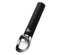 Cuillère à crème glacée chauffante avec écran LED, cuillère électrique rechargeable par USB, chauffage rapide à 70 °C, cuillère à dessert en métal pour crème glacée, yaourt et gelée, étanche (noir)