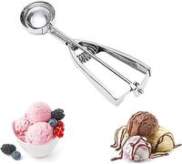 Cuillère à crème glacée - Cuillère à crème glacée en acier inoxydable Cuillère à biscuits Déclencheur de cuillère à crème glacée(6CM)