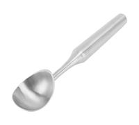 Cuillère à crème glacée en acier inoxydable, cuillère à glace antiadhésive à long manche, cuillère à melon, cuillère à pastèque, cuillère à boule de fruits en métal pour Gelato, (Argent)