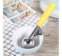 Cuillère à crème glacée, ensemble de cuillères à crème glacée Cuillère à crème glacée aux fruits en acier inoxydable pour cuillère(5.5CM)