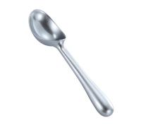 Cuillère à Dessert Argenté en Alliage de Zinc pour Crème Glacée | Coupe la Glace Dure, Design Ergonomique Simple, Facile à Nettoyer, Usage Restaurant Bureau