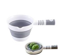 Cuillère à eau : bol en silicone de 26,8 x 16,3 cm, tasse de cuisine, louche de salle de bain peu encombrante, cuillère à eau polyvalente | compact maison jardin camping