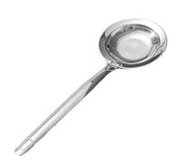 Cuillère à écumoire en acier avec manche longue | Égouttoir à mailles fines pour la cuisson, cuisine, bouillon, friteuse, sauce, friture, carafe, bol,