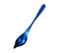Cuillère à Épices en Acier Inoxydable 304, Pointe Étroite, Bleue | Mesure Sauce et Huile, Manche Résistant à Chaleur, Bord Arrondi, Cuisine Maison et Restaurant