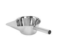 Cuillère à frites multifonctionnelle en acier inoxydable, cuillère à copeaux à bec de canard pour pop-corn, glaçons, grains de café, restauration, Service alimentaire (Main droite)