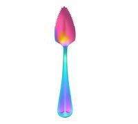 Cuillère à fruits pour yaourt - Ustensile dentelé en acier inoxydable | Cuillère de petit-déjeuner | Outil de restauration polyvalent pour le service de salade et de desserts, accessoire de couvert