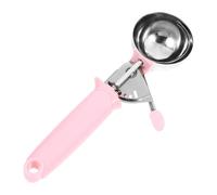 Cuillère à Glace Boule Ronde en Acier Inoxydable Pp, Rose | Prise en Main Confortable, Nettoyage Facile, Usage Simple, pour Bar et Café, Design Sobre et Généreux