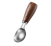 Cuillère à glace en acier inoxydable de qualité alimentaire avec poignée en bois de noyer, adaptée pour les boules de melon et divers desserts, et facile à nettoyer pour une utilisation en cuisine