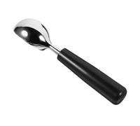 Cuillère à Glace en Alliage D'aluminium, Manche Ergonomique Multi-usage | Noir, Usage la Cuisine et Dessert, pour Melon Balls et Boulettes, ABS Pratique