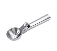 Cuillère à Glace, Inox Givré Grosse Tête Ronde Portionneuse Pâte à Cookies (Petit 37x24cm / 14,57x9,45 pouces)