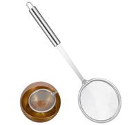 Cuillère à graisse en acier inoxydable de 10,2 cm avec poignée résistante à la chaleur de 22,9 cm, séparateur de graisse pour la cuisine, la friture, la soupe, le quinoa, la mousse Miso