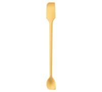 Cuillère à gratter - Spatules à double tête, fournitures de cuisson antiadhésives, matériau résistant aux taches, fonction de vidange complète du récipient, bras étroit étendu, accessoire pour