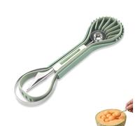 Cuillère à Melon 6 en 1 - Ensemble de Préparation de Fruits en Acier Inoxydable, Coupe Pastèque, Outil de Découpe avec Cuillère Parisienne, Ustensile de Cuisine pour Salades Créatives et