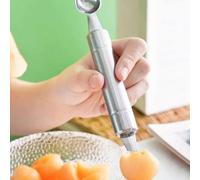 Cuillère à melon d'eau en acier inoxydable, moule à boules de fruits, trancheuse à melon d'eau, outil de décoration de plateau de fruits, outil de sculpture de légumes, moule diviseur de fruits, outil