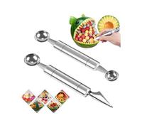 Cuillère à melon en deux parties, ustensile de cuisine multifonctionnel pour bol de fruits, crème glacée, coupe de citrouille