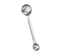 Cuillère à mesurer en acier inoxydable avec poignée ergonomique pour la cuisson du café, du sucre et de la farine, cuillère à mesurer ergonomique à Double tête