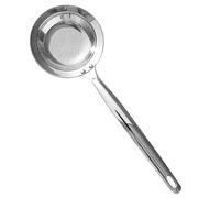 Cuillère à mousser | Cuillère en acier inoxydable avec long filtre pour huile alimentaire | Pour une utilisation dans la cuisine pour bouillon, sauce, rôti, nourriture, carafe, bol, mousse, beurre et