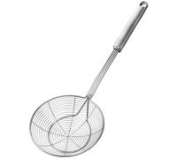 Cuillère à Passoire en Acier Inoxydable, Manche Long, Argenté | Légère et Facile à Nettoyer, Trou Suspendre, pour Buffet et Salon de Thé