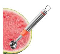 Cuillère à pastèque Acier Inoxydable Long Manche Découpe | Cuillère À Pastèque Coupe-Cantaloup Pour Cantaloup Mangue Pitaya Glace Maison Appartement Camping Pique-nique