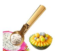 Cuillère à pâte en acier inoxydable avec poignée antidérapante et version robuste - Cuillère à dessert - Pour dessert, buffet, fête, cuisine, maison, pâte, bonbons, pop-corn, pastèque et