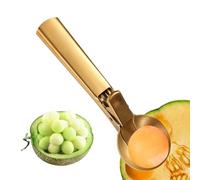 Cuillère à pâte robuste avec gâchette en acier inoxydable - Cuillère à doser - Pour dessert, buffet, fête, cuisine, maison, pâte, bonbons, popcorn, pastèque