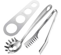 Cuillère à pâtes en acier inoxydable résistant la chaleur, pince nouilles, cuillère, serveur spaghetti, passoire, fournitures de cuisine pour Pâtes