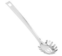 Cuillère à Pâtes Perforée Multi-usage en Acier Inoxydable pour Nouilles | Ustensile Cuisine, Filtrage de Soupe et Service de Spaghetti, Argenté, Usage Maison Cuisine