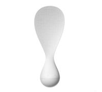 Cuillère à riz avec poignée verticale pour une utilisation debout, design en polypropylène pour plus de stabilité et pour un service pratique du riz (blanc)