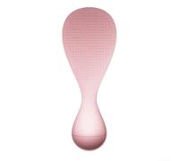 Cuillère à riz debout en plastique sans polypropylène pour cuisinière - Poignée droite Outil de cuisine facile à nettoyer Rose Blanc Bleu 17 cm (Rose)