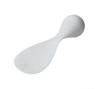 Cuillère à riz debout en plastique sans polypropylène pour cuisinière - Poignée droite Outil de cuisine facile à nettoyer Rose Blanc Bleu 17 cm (Blanc)