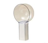 Cuillère à riz pour cuisine avec échelle de mesure visible, structure résistante à l'humidité et prise en main confortable (blanc)