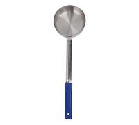 Cuillère à sauce, cuillère à mesurer à tartiner en acier inoxydable, cuillère à mesurer antidérapante à long manche, ustensile de service, louche à portions alimentaires pour (Bleu 8oz (Scoop sans