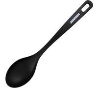 Fackelmann 25472 Cuillère à Servir, louche Plate, cuillère de Cuisine, ustensile de Cuisine, Pret, Noir, 31,5 x 6,5 cm